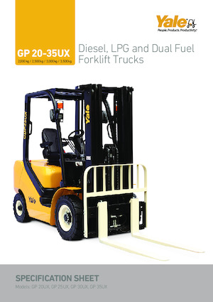 Čelní vysokozdvižné dieselové vozíky Yale GP20UX