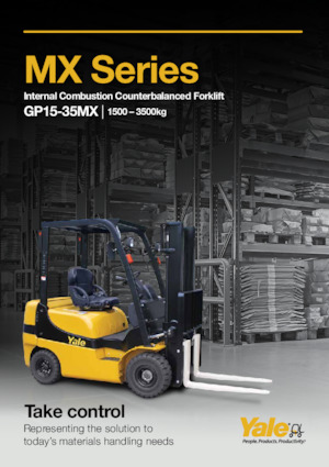 Čelní vysokozdvižné dieselové vozíky Yale GTP15MX