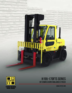 Čelní vysokozdvižné dieselové vozíky Hyster H155FTS