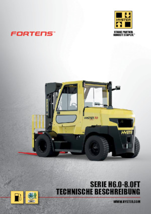 Čelní vysokozdvižné dieselové vozíky Hyster H7.0FTS 9