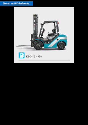 Čelní vysokozdvižné dieselové vozíky Baoli KBD 25+