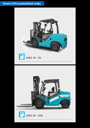 Čelní vysokozdvižné dieselové vozíky Baoli KBD 25