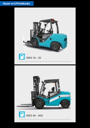 Čelní vysokozdvižné dieselové vozíky Baoli KBD 25