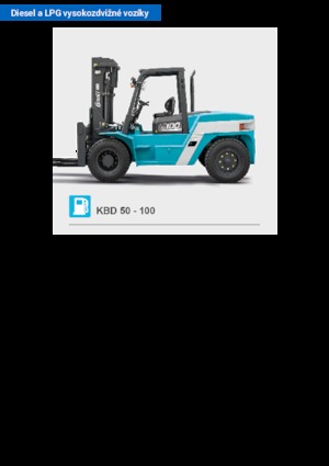 Čelní vysokozdvižné dieselové vozíky Baoli KBD 100