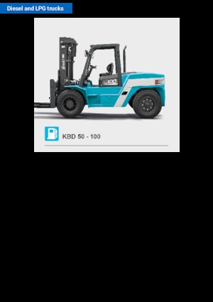 Čelní vysokozdvižné dieselové vozíky Baoli KBD 100