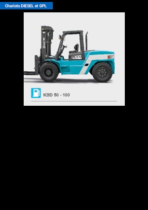 Čelní vysokozdvižné dieselové vozíky Baoli KBD 100