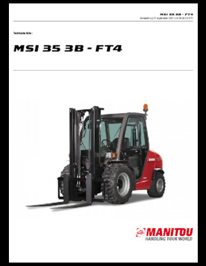 Terénní vysokozdvižné vozíky Manitou MSI 35 3B / FT4