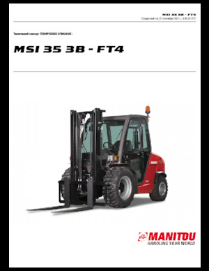 Terénní vysokozdvižné vozíky Manitou MSI 35 3B / FT4