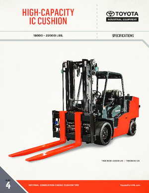 Čelní vysokozdvižné dieselové vozíky Toyota THDC1800-36