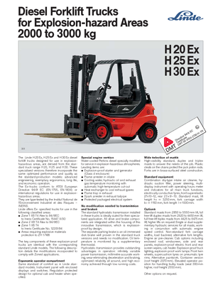 Dieselové vysokozdvižné vozíky s ochranou proti výbuchu Linde H 20 D EX Zone 2