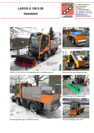 Komunální multifunkční naftová vozidla Ladog G 129 N 20 E5