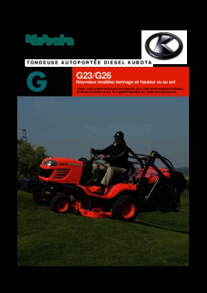 Komunální multifunkční naftová vozidla Kubota G 26 LD