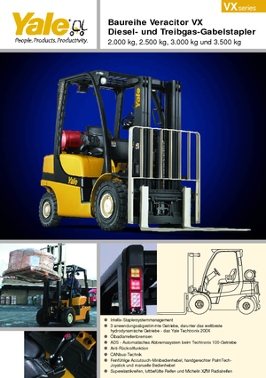 Čelní vysokozdvižné dieselové vozíky Yale GDP 25VX