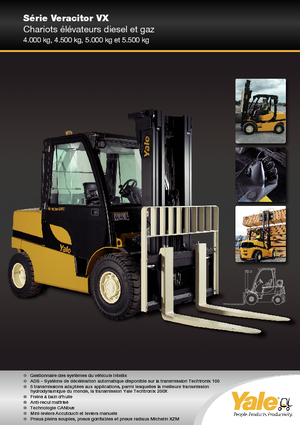 Čelní vysokozdvižné dieselové vozíky Yale GDP 50VX Value