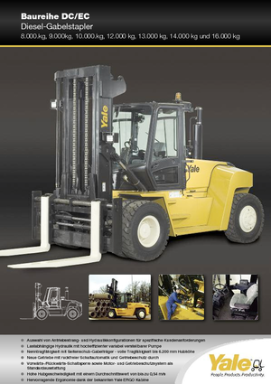 Čelní vysokozdvižné dieselové vozíky Yale GDP 80 DC