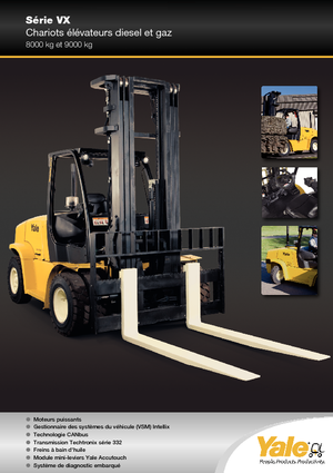 Čelní vysokozdvižné dieselové vozíky Yale GDP 80 DC