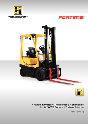 Čelní vysokozdvižné dieselové vozíky Hyster H1.6FT
