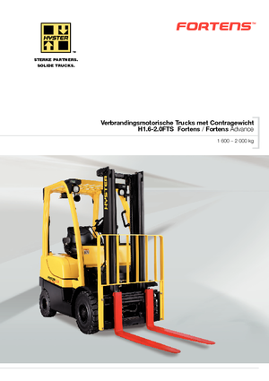 Čelní vysokozdvižné dieselové vozíky Hyster H1.6FT