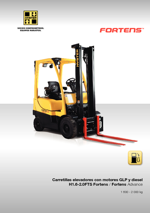Čelní vysokozdvižné dieselové vozíky Hyster H1.6FT
