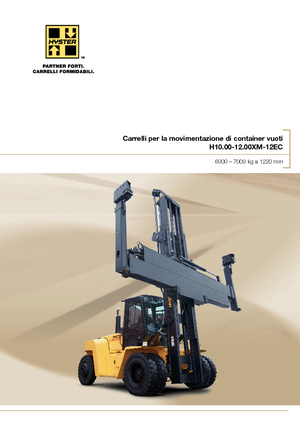 Čelní vysokozdvižné dieselové vozíky Hyster H10.00XM 12EC