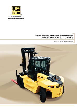 Čelní vysokozdvižné dieselové vozíky Hyster H12.00XM 6