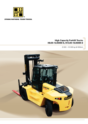 Čelní vysokozdvižné dieselové vozíky Hyster H12.00XM 6