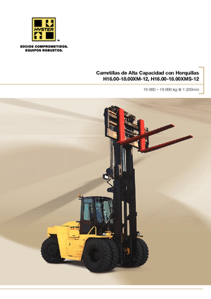 Čelní vysokozdvižné dieselové vozíky Hyster H16.00XM 12