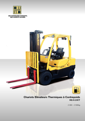 Čelní vysokozdvižné dieselové vozíky Hyster H2.5XT