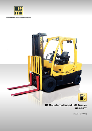 Čelní vysokozdvižné dieselové vozíky Hyster H2.5XT