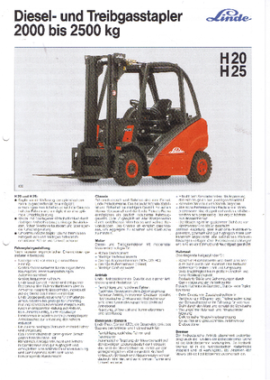 Dieselové vysokozdvižné vozíky s ochranou proti výbuchu Linde H 25 D