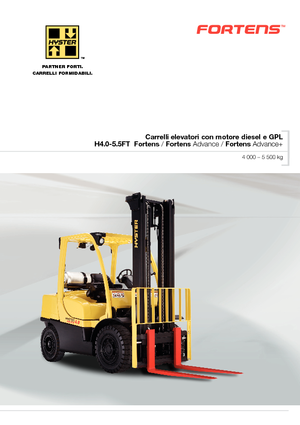 Čelní vysokozdvižné dieselové vozíky Hyster H5.0FT