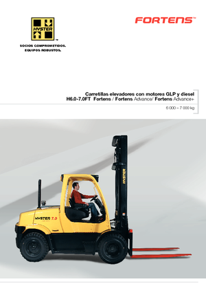 Čelní vysokozdvižné dieselové vozíky Hyster H7.0FT
