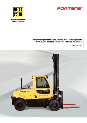 Čelní vysokozdvižné dieselové vozíky Hyster H8.0FT 6