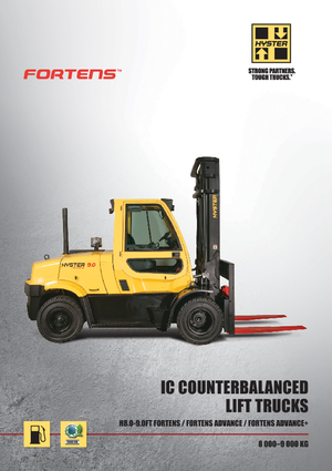 Čelní vysokozdvižné dieselové vozíky Hyster H9.0FT 6