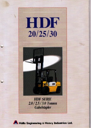Čelní vysokozdvižné dieselové vozíky Halla HDF 25