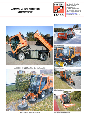 Komunální multifunkční naftová vozidla Bertsche Ladog G 129 N 20