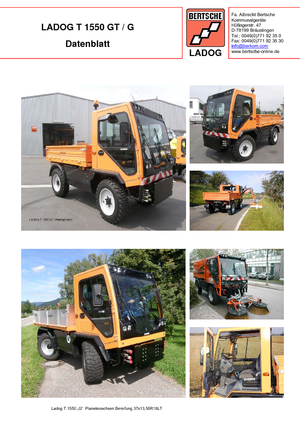 Komunální multifunkční naftová vozidla Bertsche Ladog T 1550