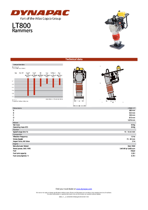 Vibrační pěchy naftové a benzínové Dynapac LT 800 11