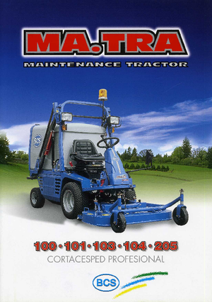 Komunální multifunkční naftová vozidla BCS MA.TRA 205