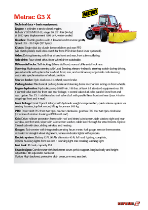 Komunální multifunkční naftová vozidla Reform Werke Metrac G 3 X