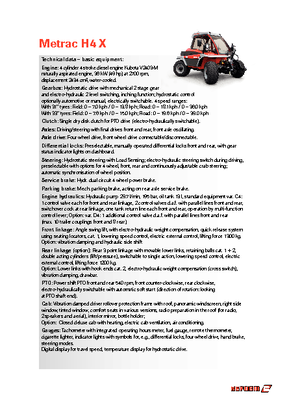 Komunální multifunkční naftová vozidla Reform Werke Metrac H 4 X