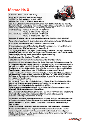 Komunální multifunkční naftová vozidla Reform Werke Metrac H 5 X