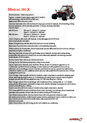 Komunální multifunkční naftová vozidla Reform Werke Metrac H 6 X