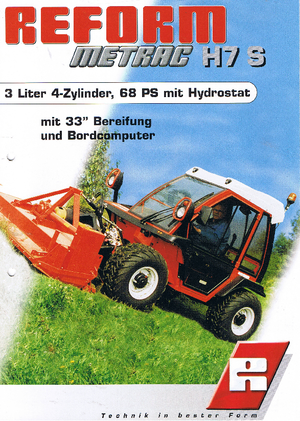 Komunální multifunkční naftová vozidla Reform Werke Metrac H 7 S