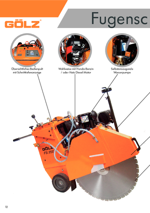 Řezačky spár Gölz FS 250 D