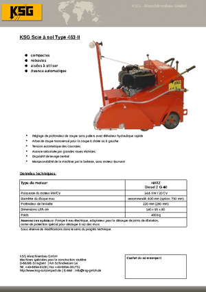 Řezačky spár KSG-Maschinenbau KSG 463