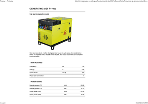 Naftové elektrocentrály PRAMAC Lifter P 11000 TYA