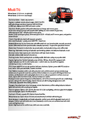 Komunální multifunkční naftová vozidla Reform Werke Muli T 6