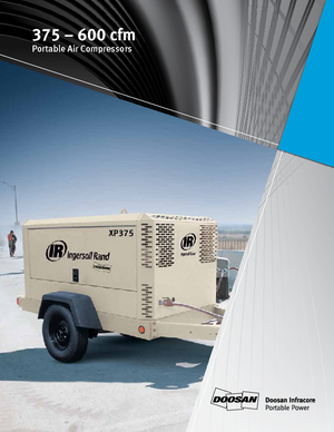 Přenosné vzduchové kompresory - dieslové, elektrické a benzínové Ingersoll-Rand P 600 W D