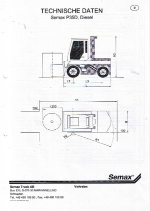 Teleskopické manipulátory Semax P 35 L-D